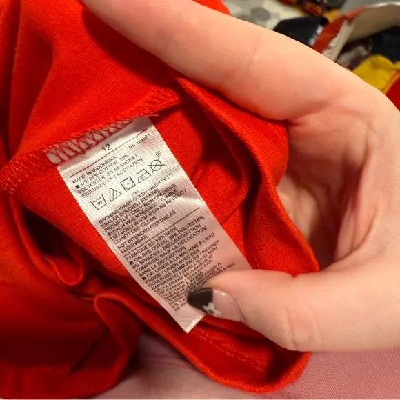 Janie and Jack Red Romper with White Trim - Picture 4 of 9